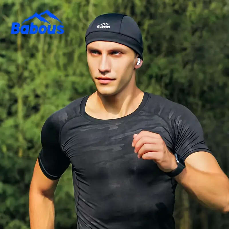 1pc Moisture Wicking Brimless Skull Cap for Cycling Outdoor Sports Sun Protection Breathable Liner