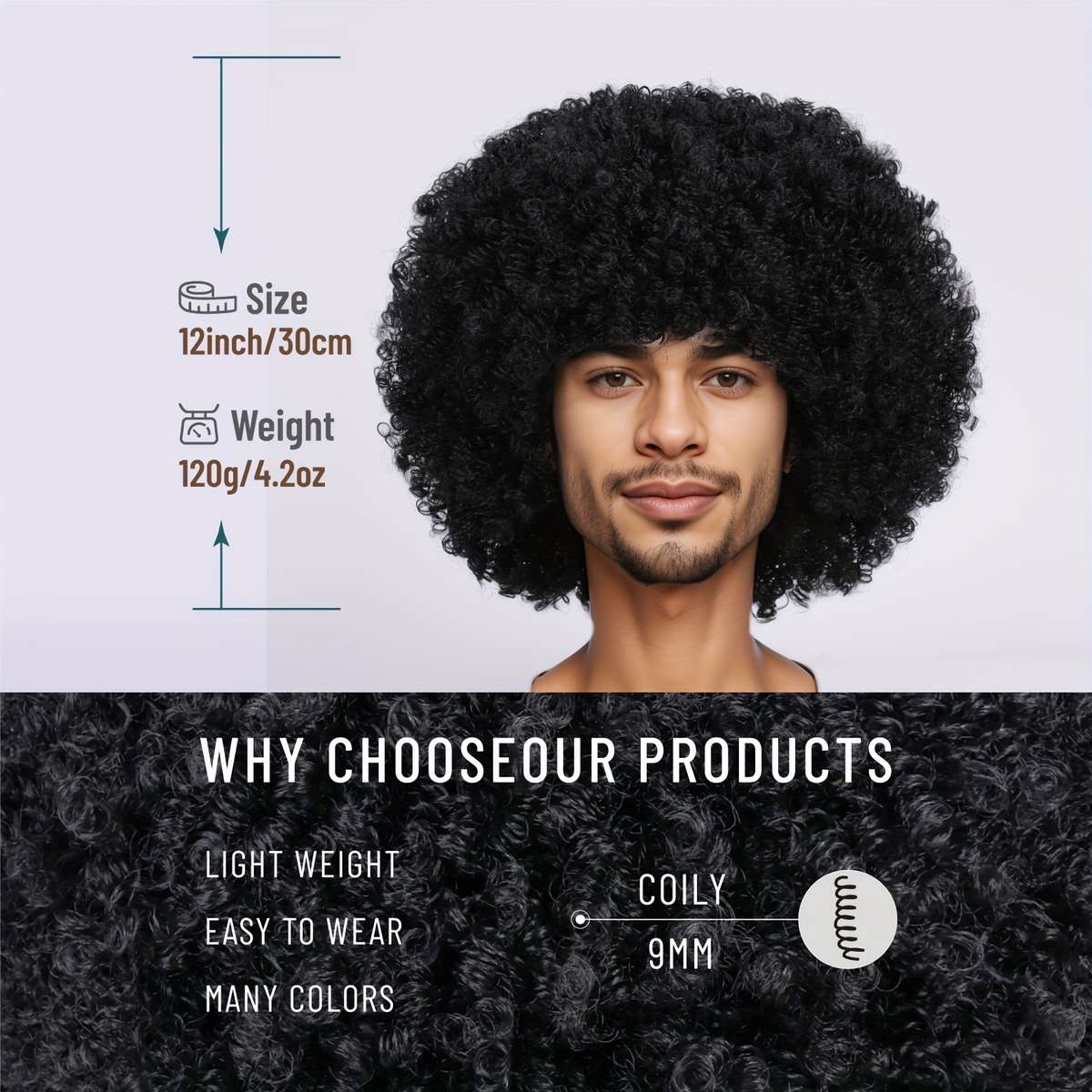 1Pc 1Ba 30.48cm Fashion Design Wig