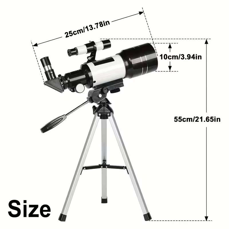 High-Resolution Variable Magnification Telescope