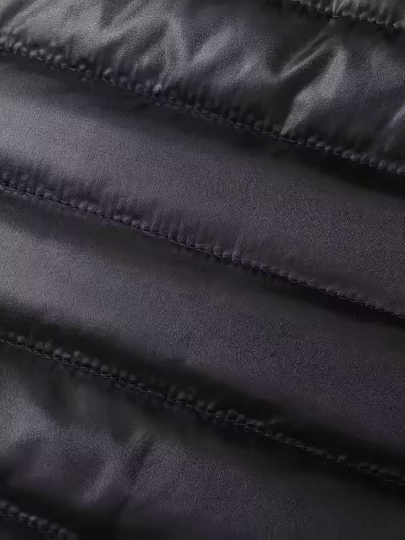 Men's Warm Padded Coat - XL - Black