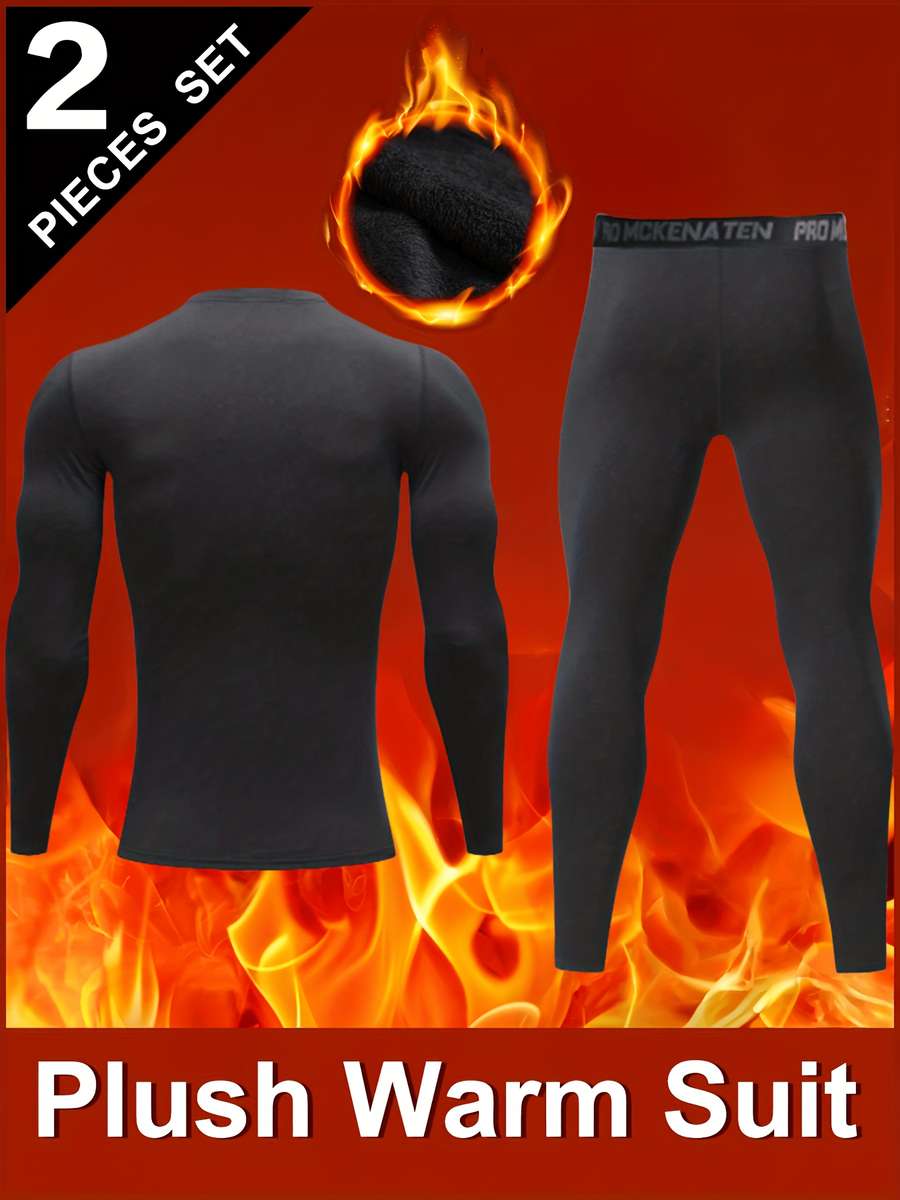 Thermal Underwear Color Black Sizexxl