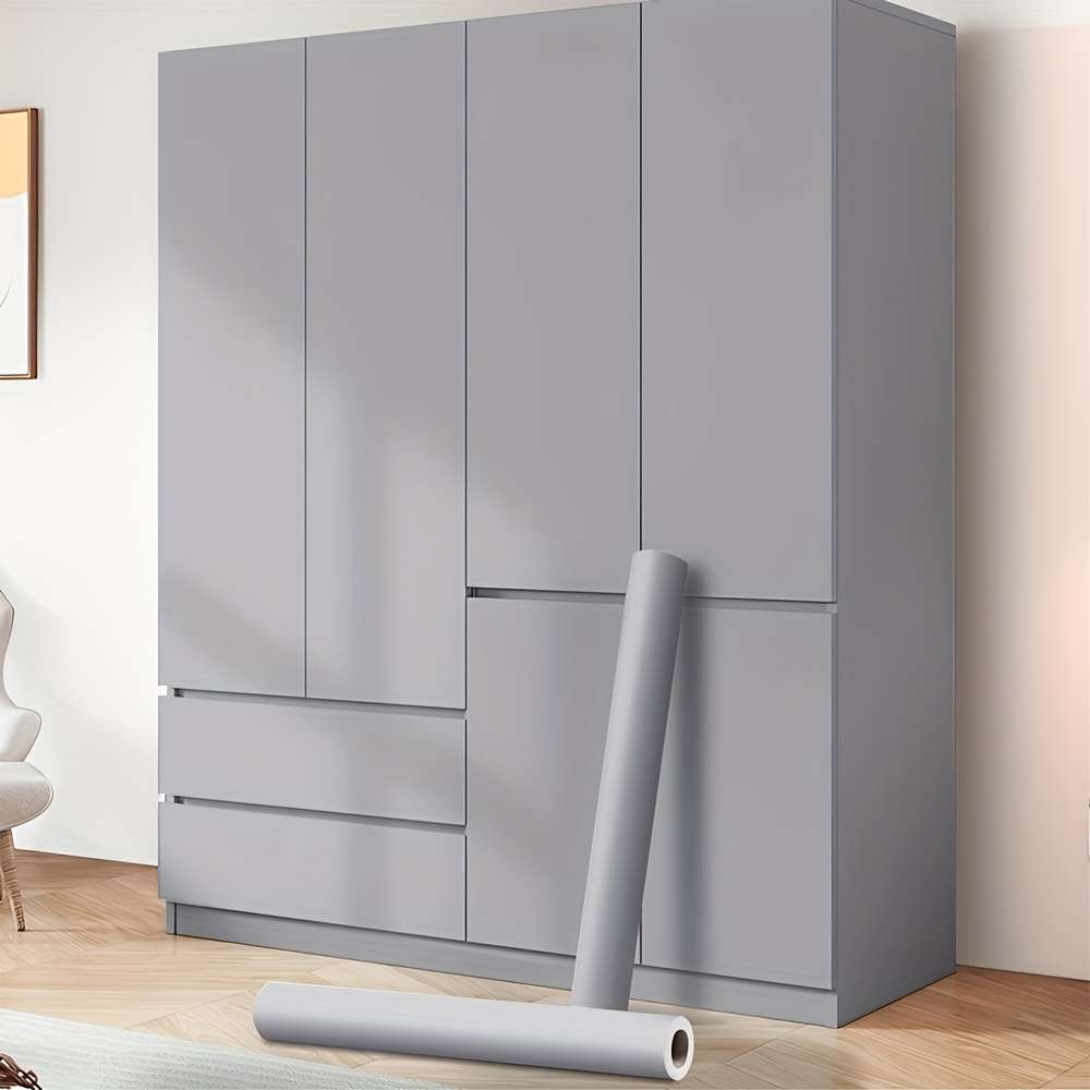 1PC Wall StickersSmoky Gray60cmX3m 23.62X118.11in
