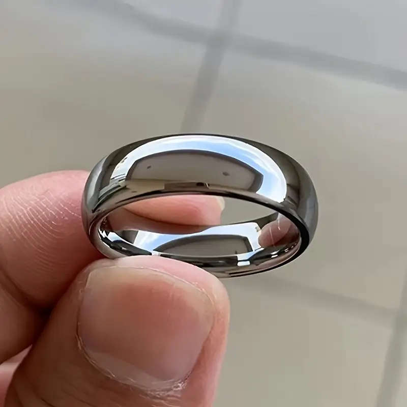 Titanium Stainless Steel 6 mm Ring