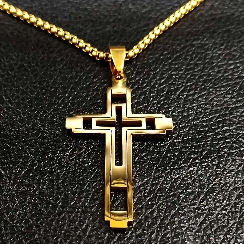 1 Piece Silvery Jesus Theme Pendant