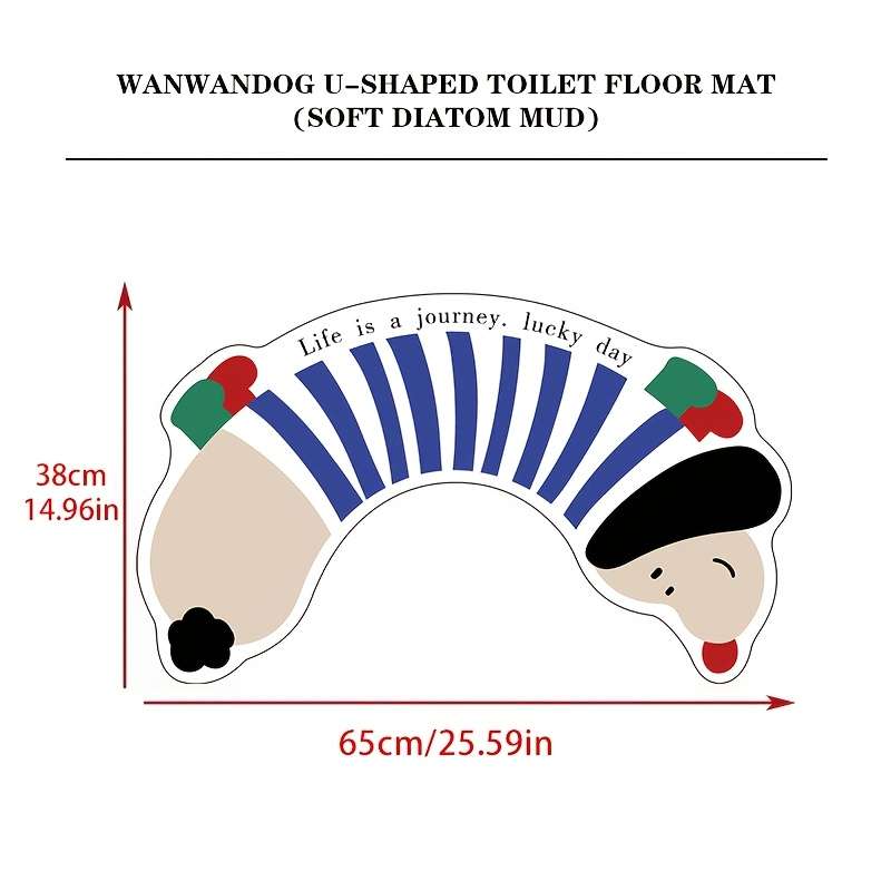 1Pc 38x65cm 14.96x25.59inch Floor Mat