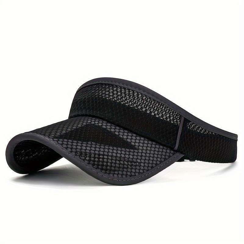 Women's Summer Mesh Sun Visor Hat With Extended Brim Men's Brimless Peaked Cap Breathable UV