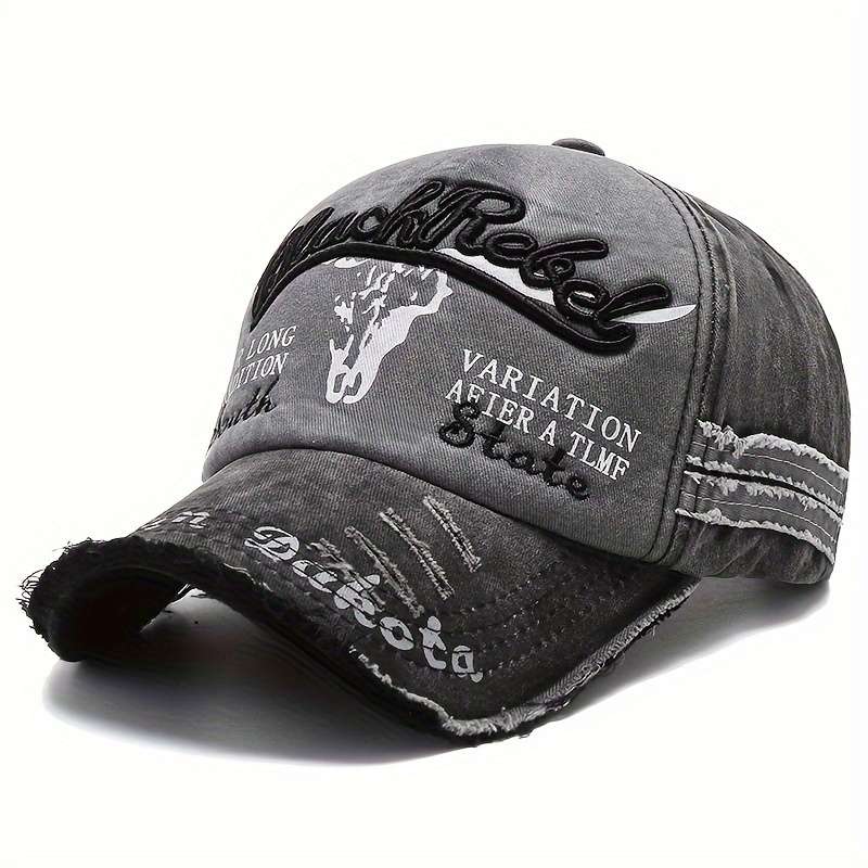 Four One Sun Protection Baseball Cap Adjustable Fit Uv Protection Stylish Black Hat With Wh