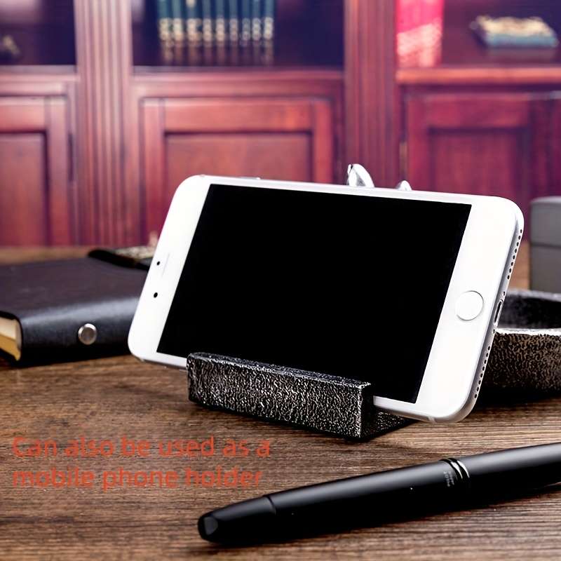 Creative Finger Ashtray Phone Stand C Unique Retro Decor for Home or Office Golden Resin