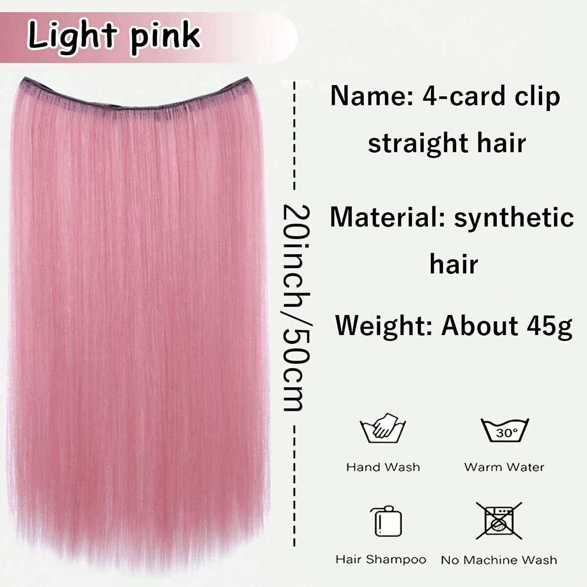 1Pc Arctic Green 50.8cm Fashion Design Wig