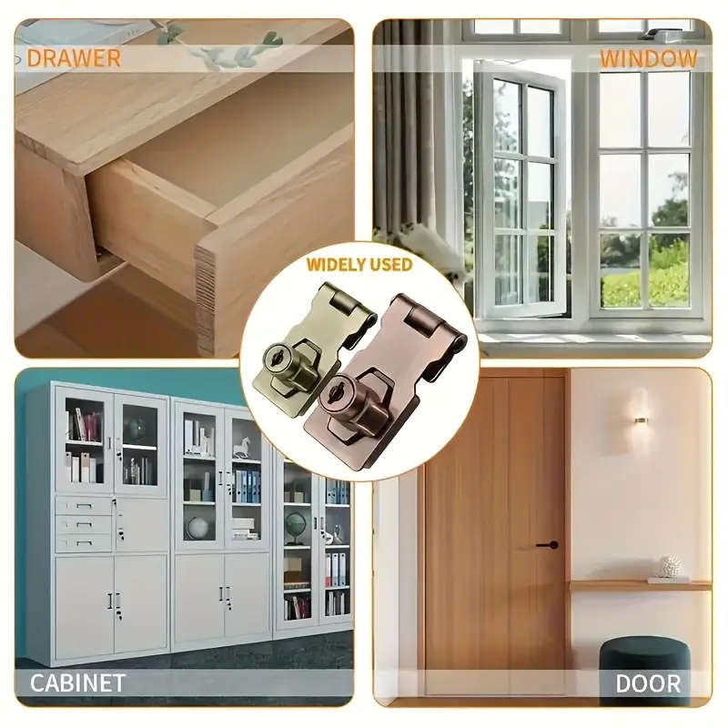 1 Metal Security Lock With Anti-Theft Cylinder