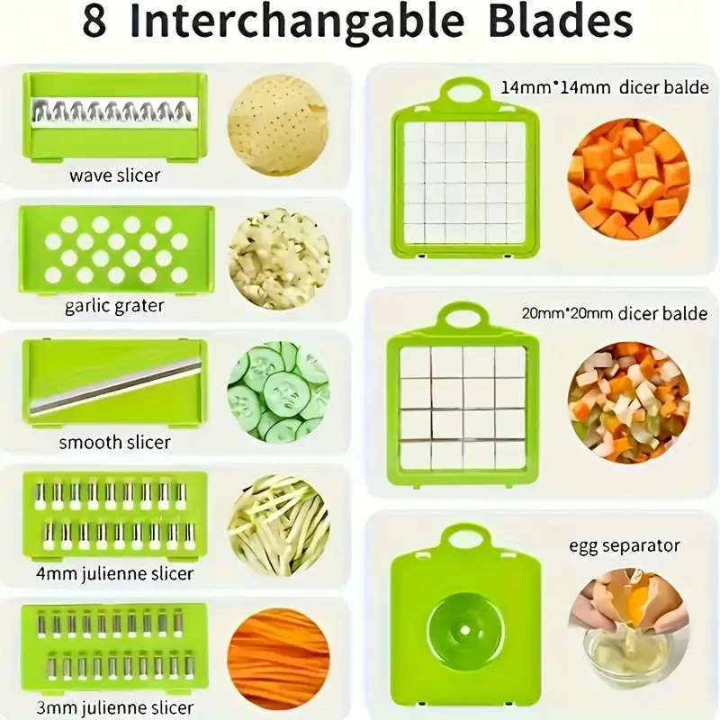 16pcs Set Vegetable Chopper