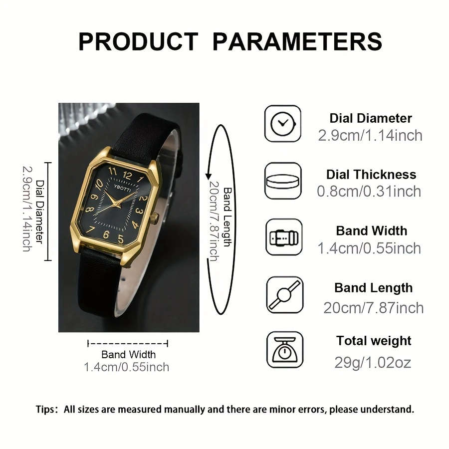 3pcs Women's Fashion Quartz Watch Set Color Sent Randomly