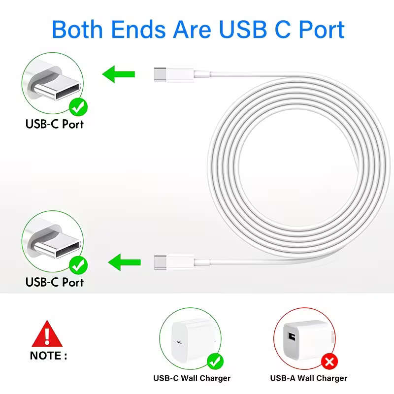 USB C To USB C Fast Charging Cable 100cm