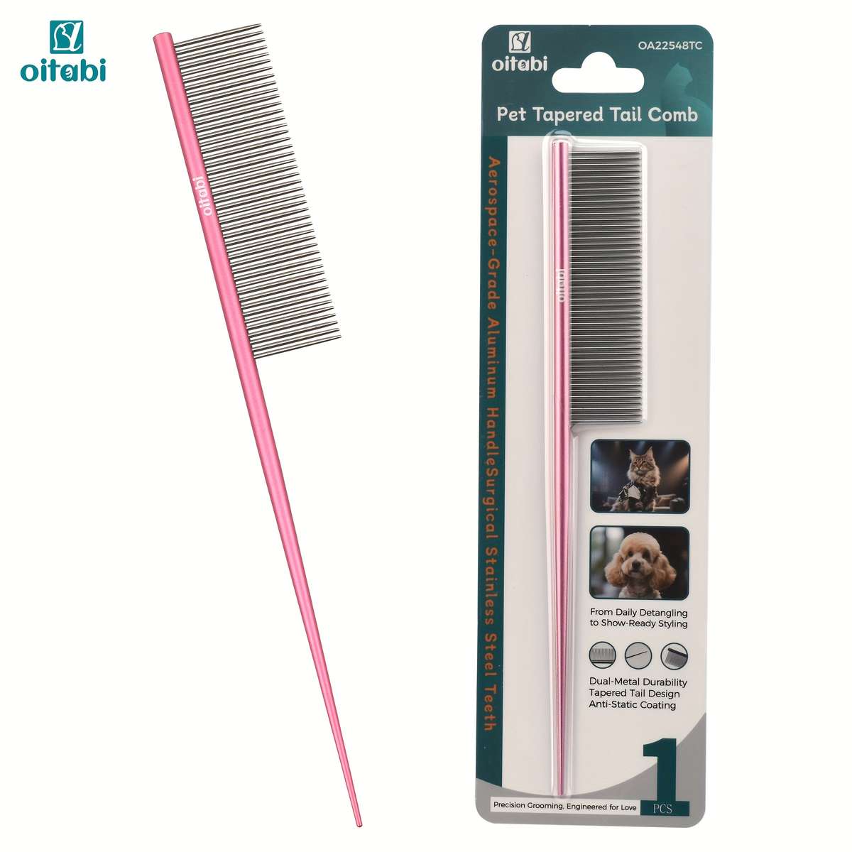 Pink Pet Comb