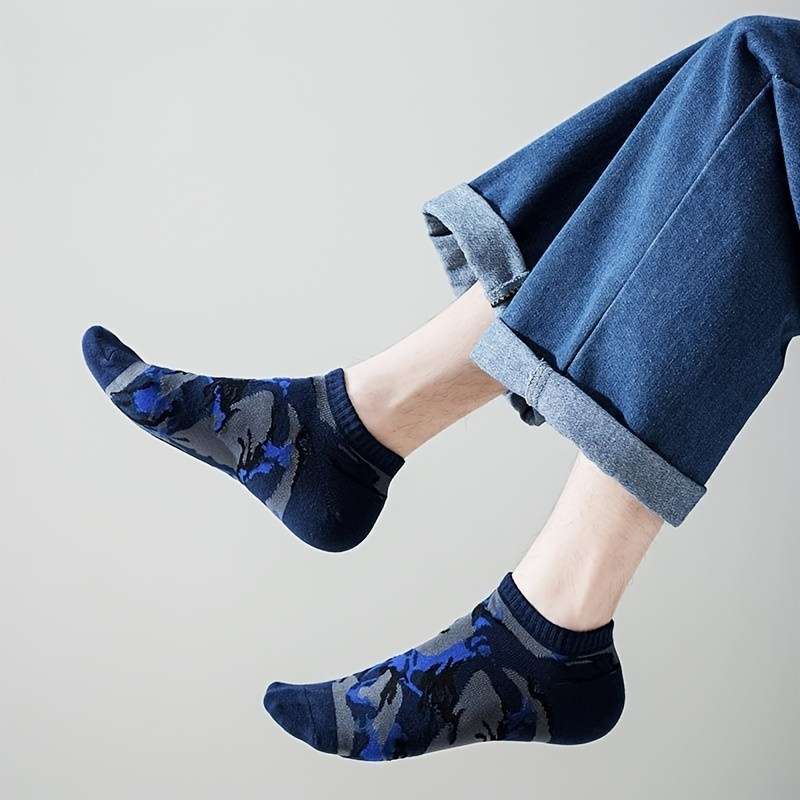 4 Pairs Royal Blue One Size High Elastic Socks