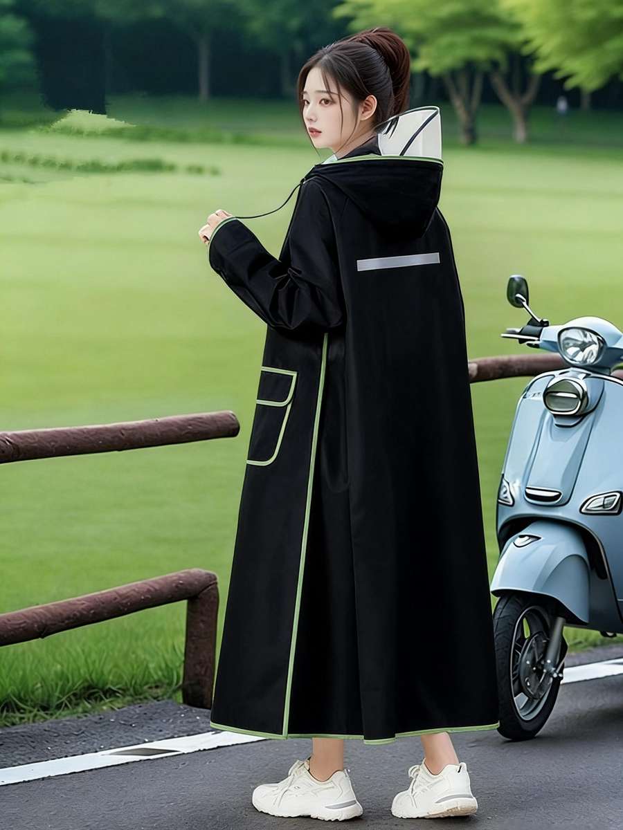 Raincoat Black Size Asian L