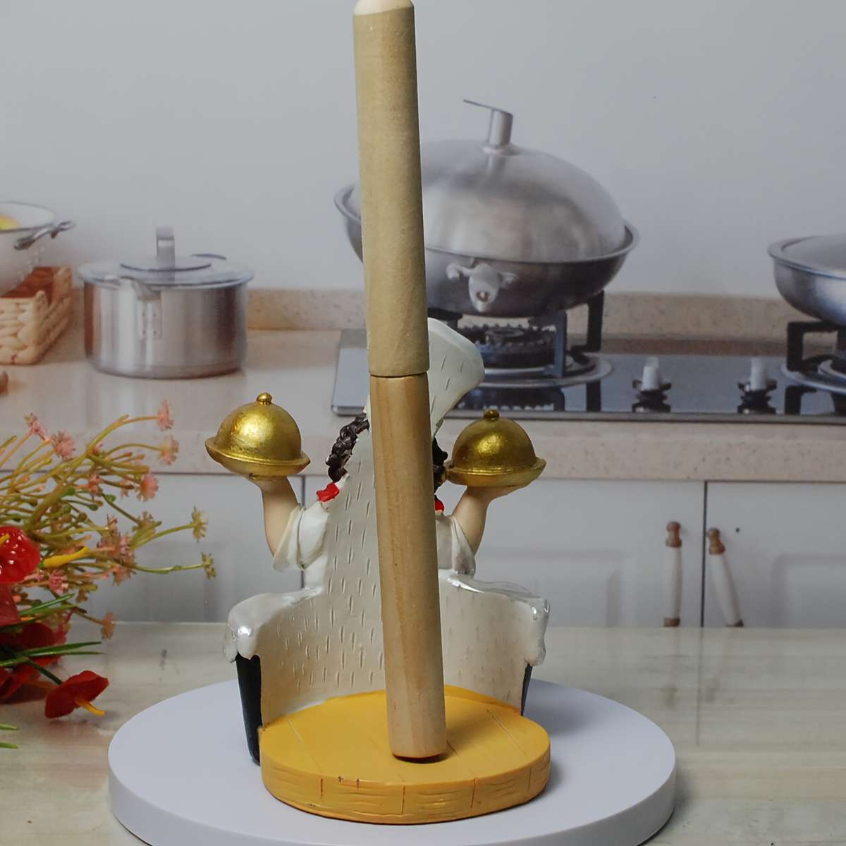 1pc Chef Double Tray Paper Towel Holder