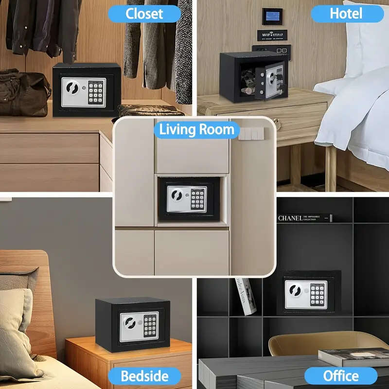 Fireproof Small Safe Digital Electronic Security Safe With Key