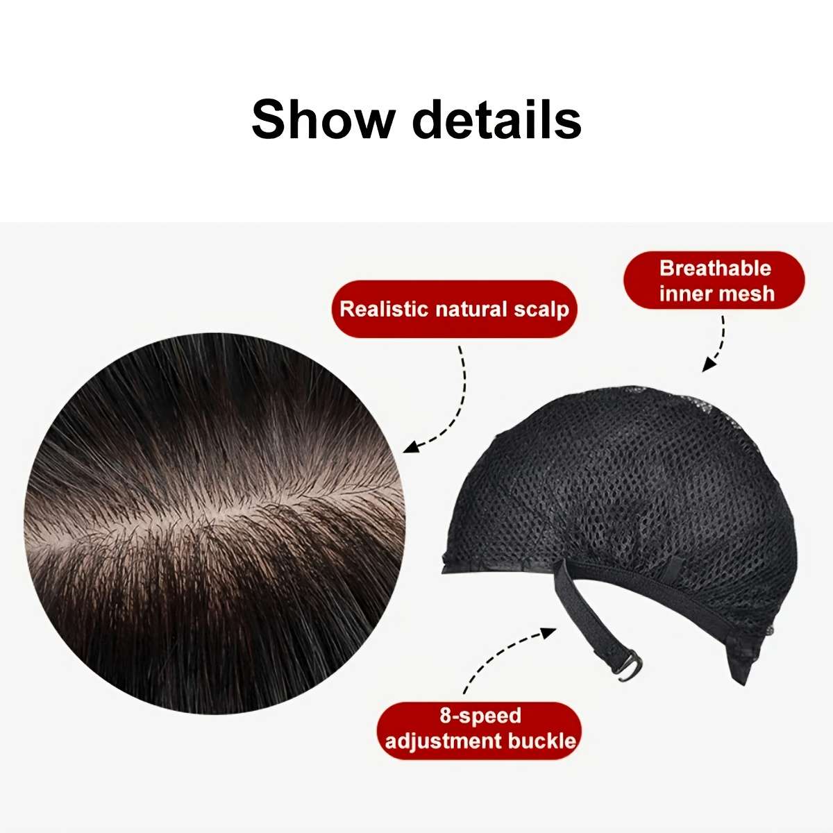 1Pc Black 66.04cm Fashion Design Wig