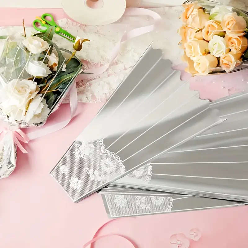10-Pack Bouquets Wrapped In Clear Cellophane Bag