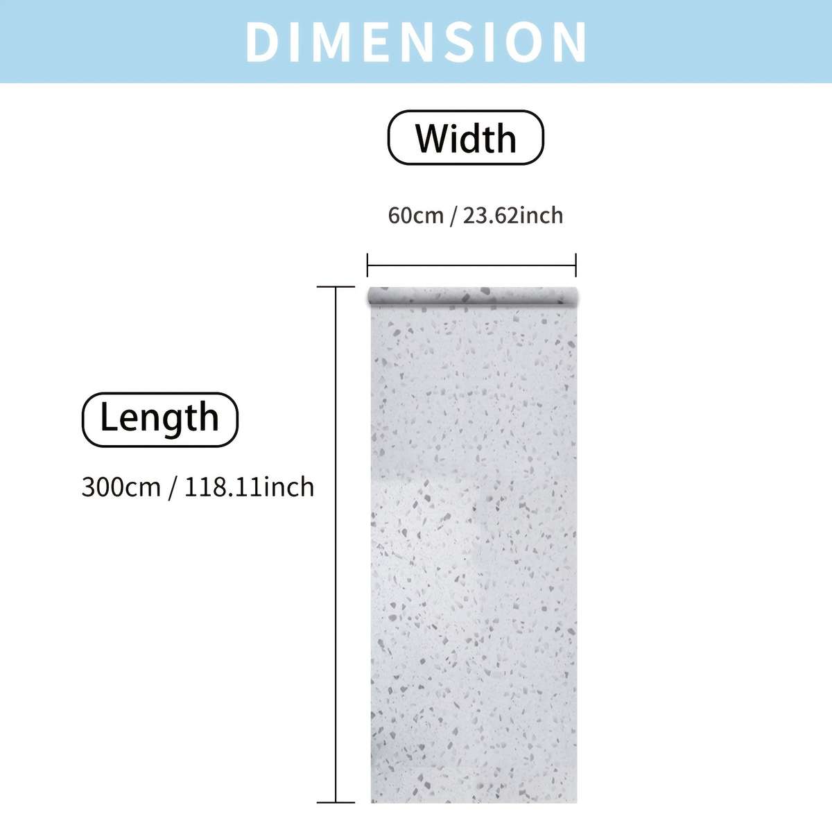 1PC Wall Stickers60x300cm 23.62x118.11in