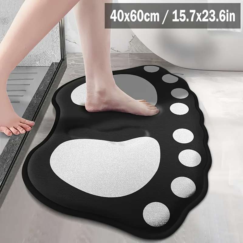 1Pc Black 40x60cm Floor Mat