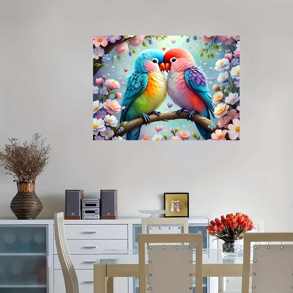 1000pcs Parrot Jigsaw Puzzle Thick Durable White Cardstock Seamless DIY Puzzle f