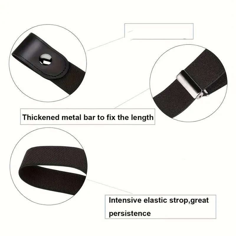 No Buckle Stretch Belt for Women Comfortable Invisible Waistband
