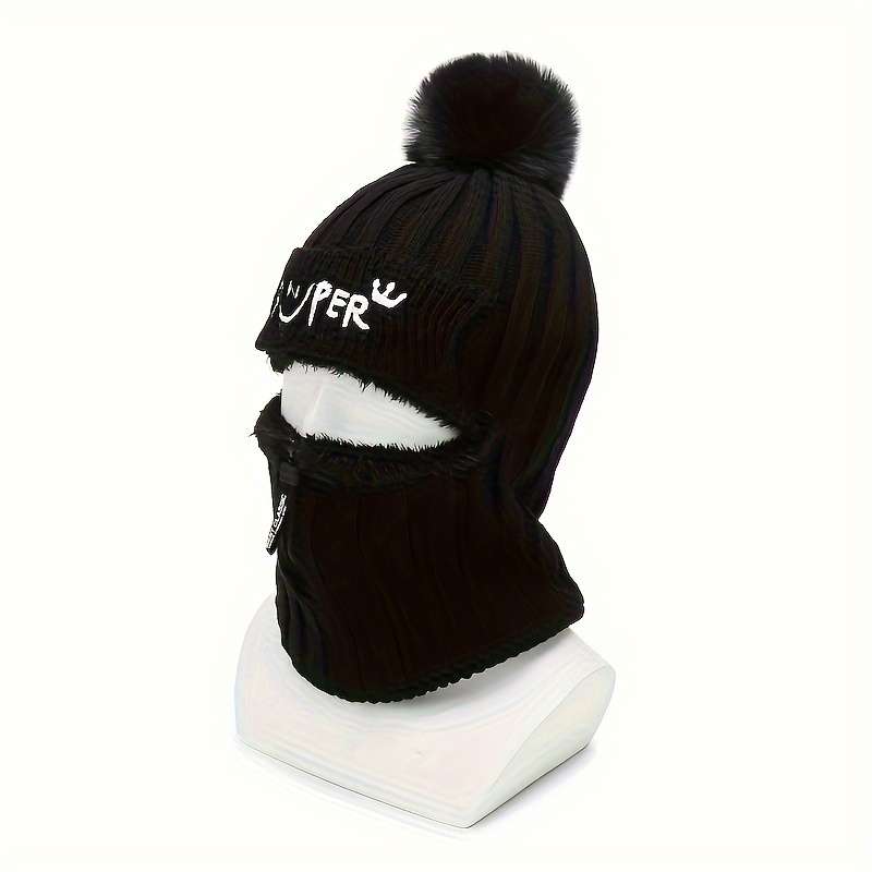Hat Zipper Gray One Size