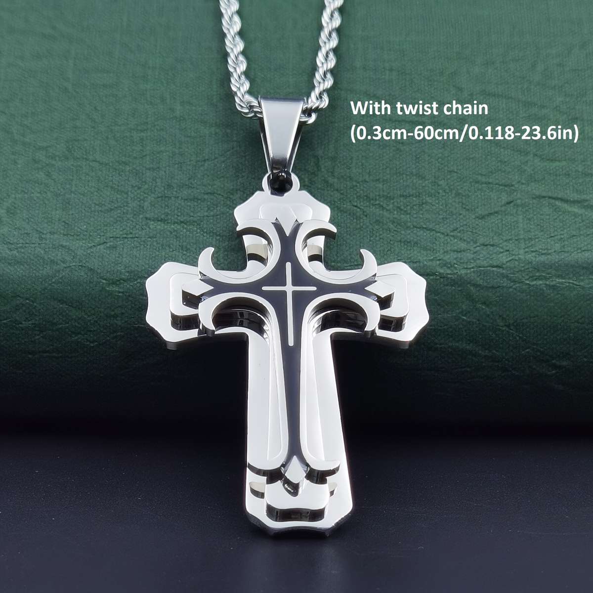 1 Piece Golden Jesus Theme Pendant