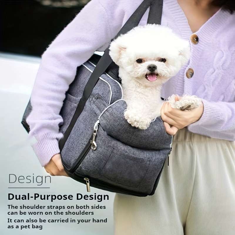 1pc Advanced Gray Handheld Model Pet Bag