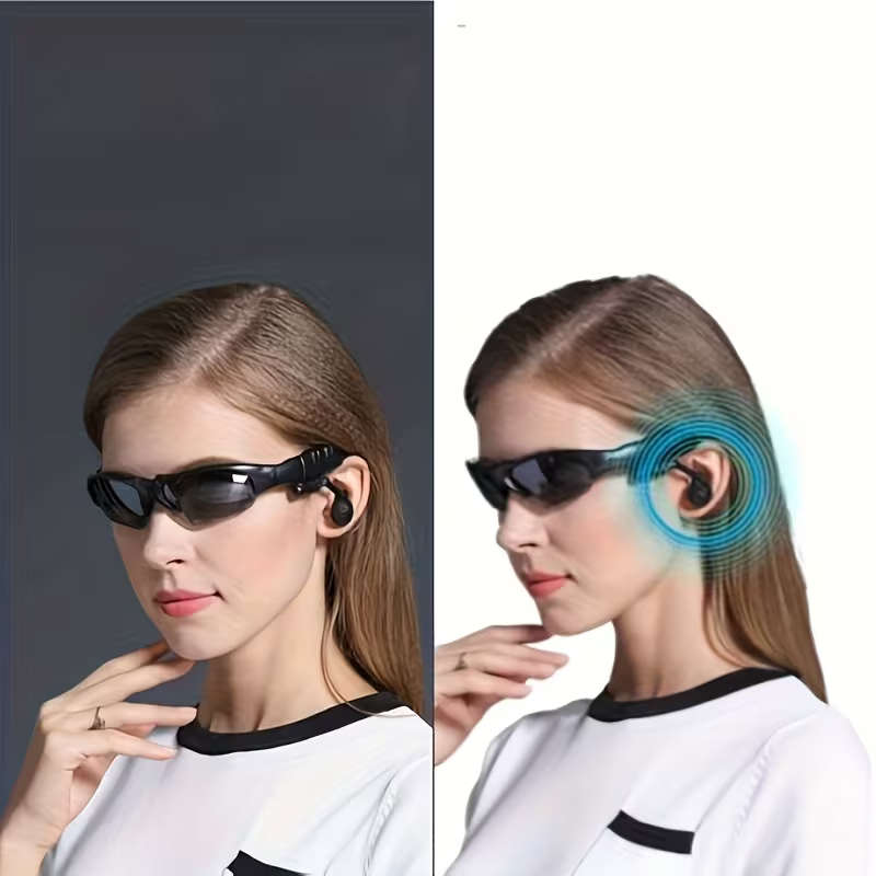 Headphones Glasses Wireless Headset With Microphone