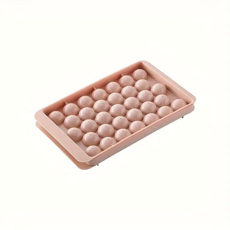 33 Cavity Round Silicone Ice Cube Tray Food Grade