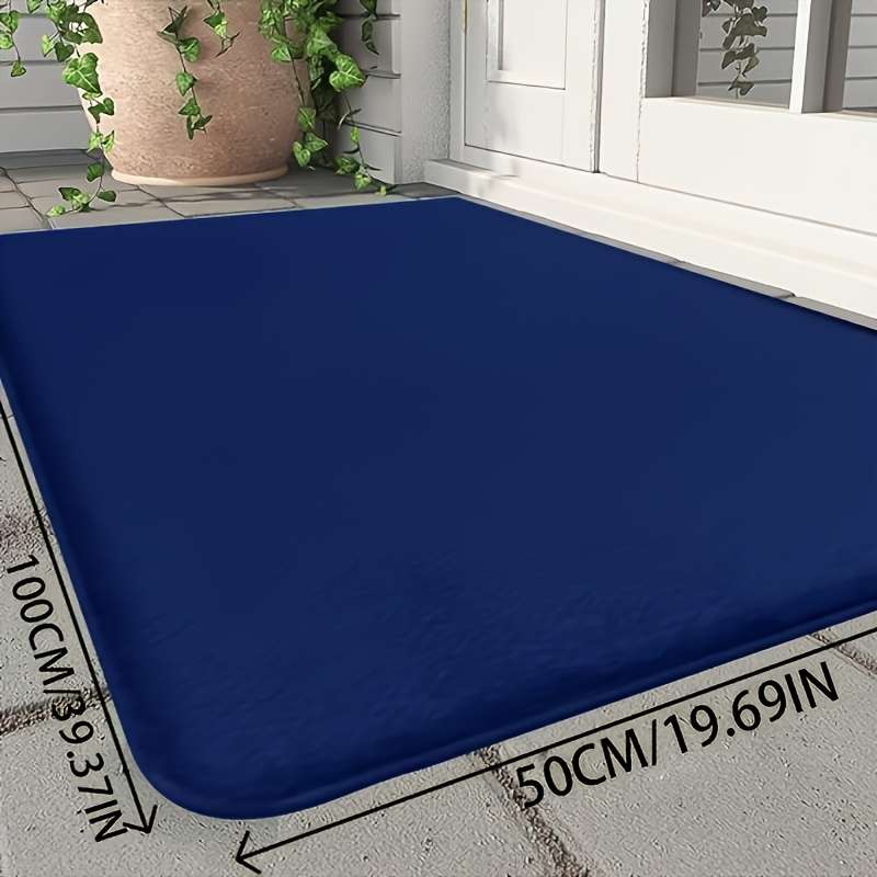 1Pc Navy Blue 50x100cm Floor Mat