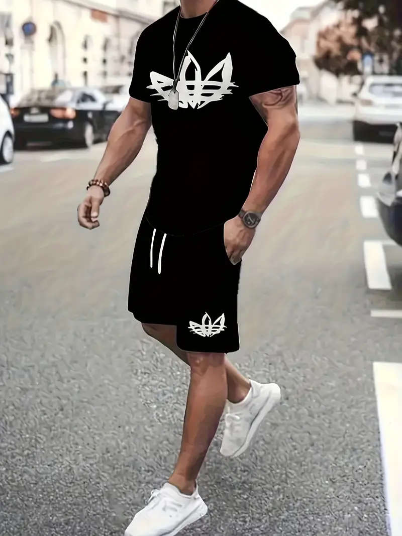 Men's Set - T-Shirt & Drawstring Shorts