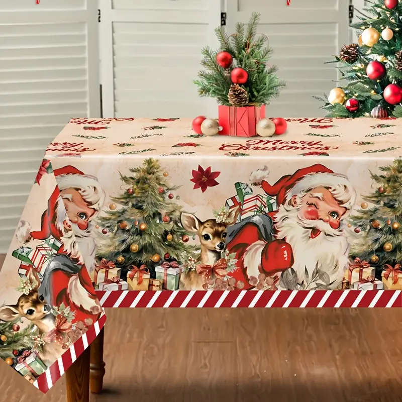 1 Extra-Large Christmas Tablecloth