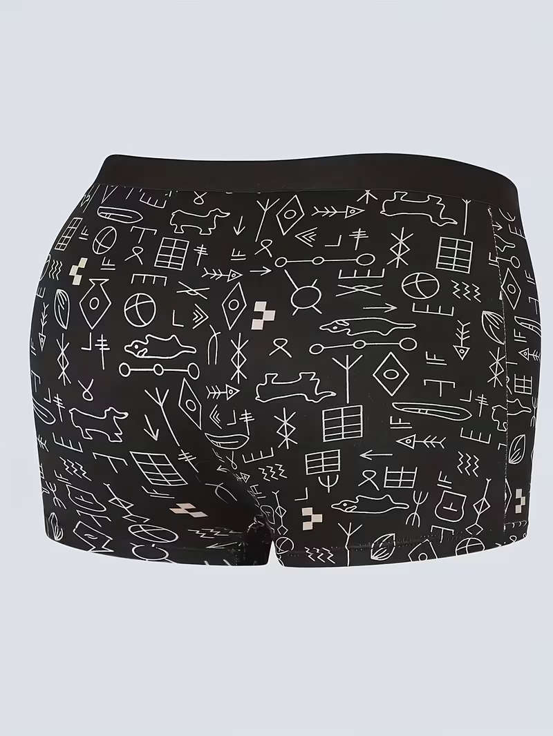 4Pcs Mens Cotton Boxer Shorts Soft Breathable Underwear Size XL