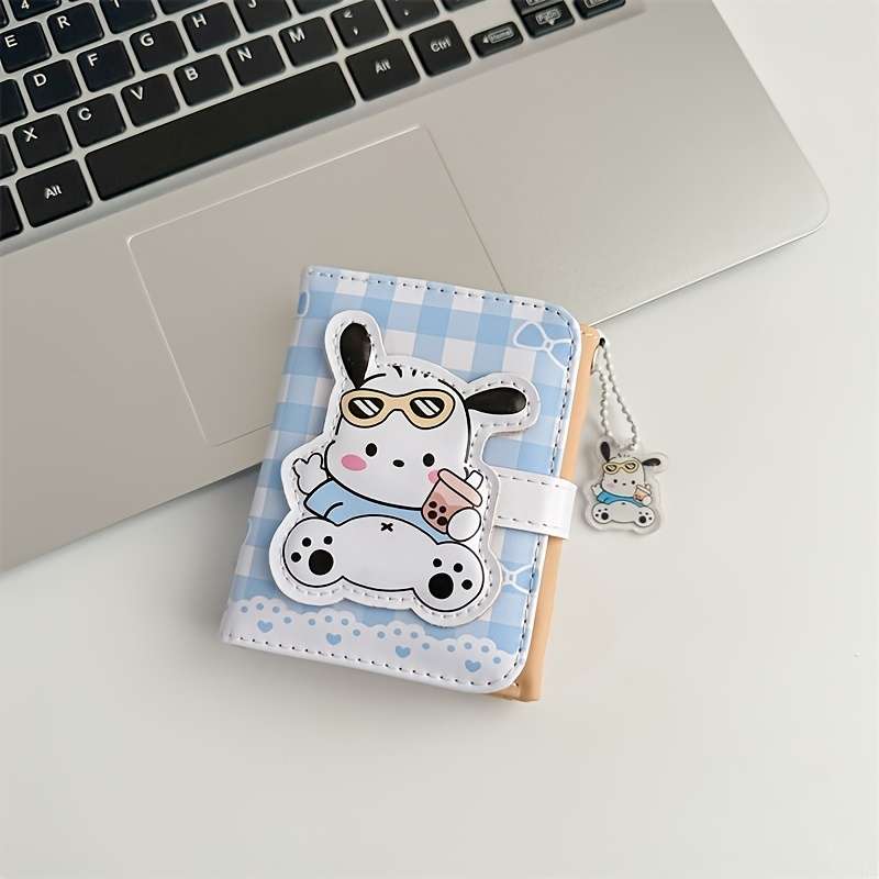Kuromi Cartoon Tri-Fold Short Wallet Rfid Blocking Student Card Holder Multifunctional Stor