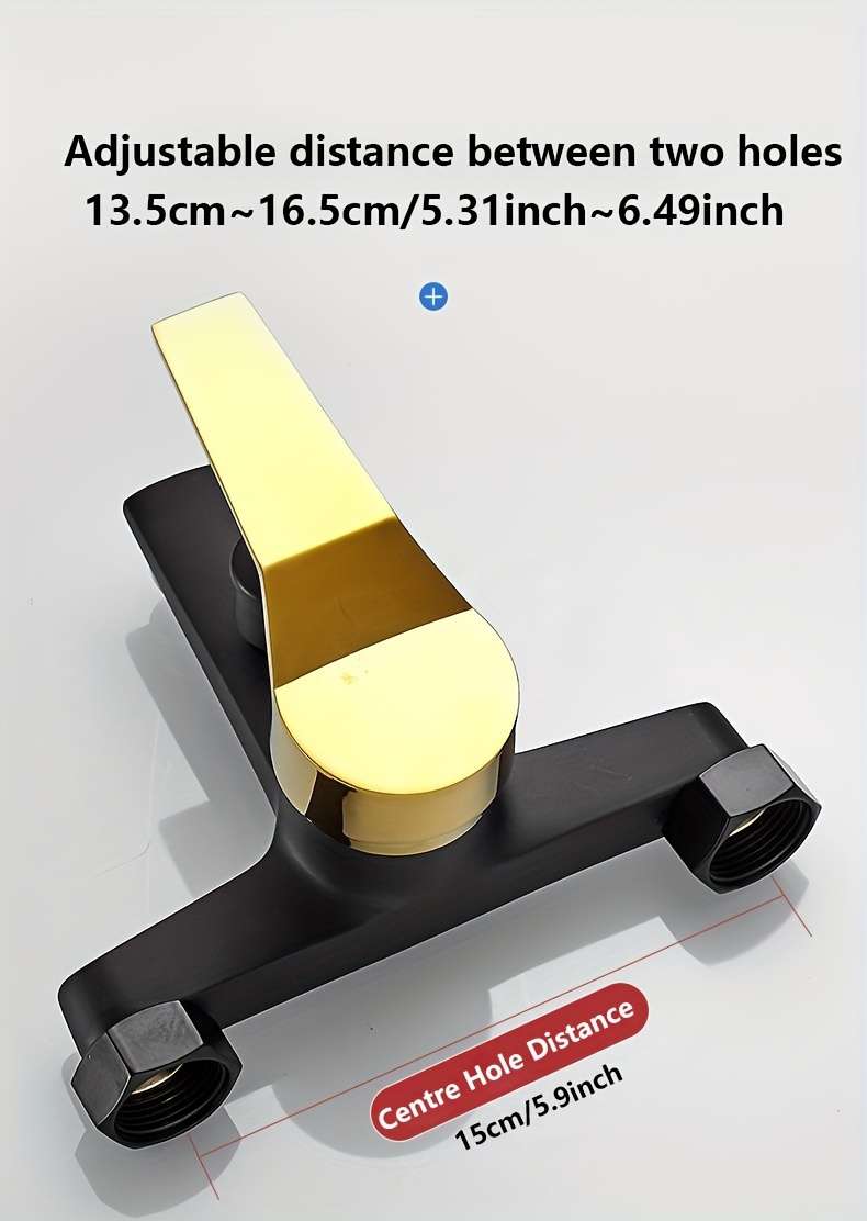 Black Golden Bathtub Faucet