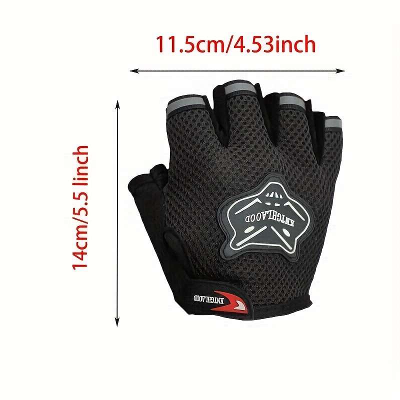 1 Pair Blue Outdoor Sports Gloves