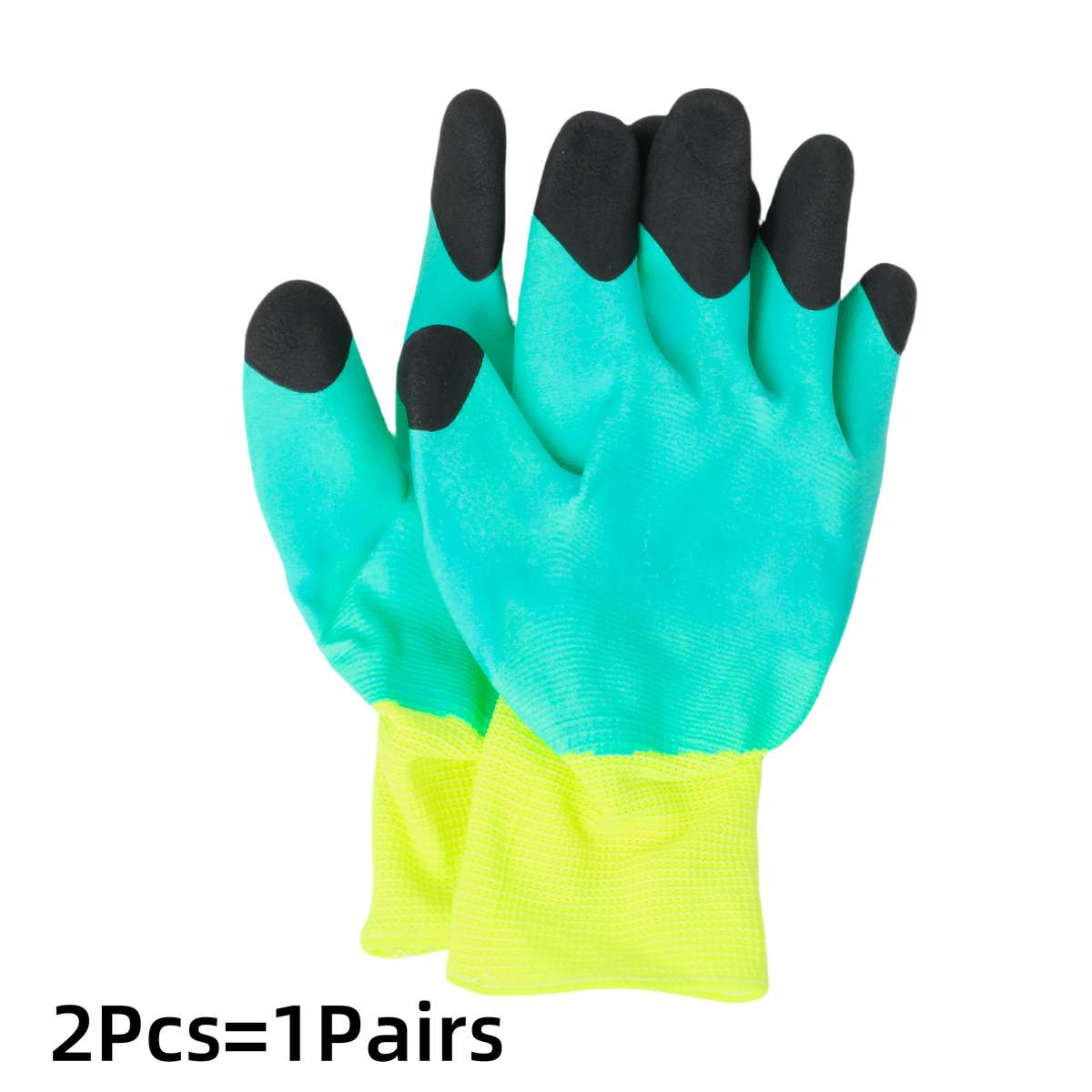 1Pair Black Finger Thickened Multi Purpose Work Gloves