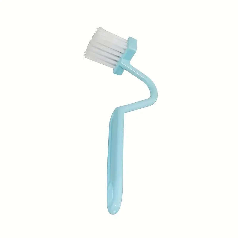 1 Blue V-Shaped Toilet Brush