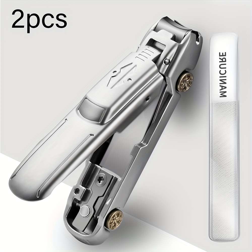 2pcs Original Nail Clipper Set Creative Car Styling Anti Splash Nail Scissors Portable Large Me