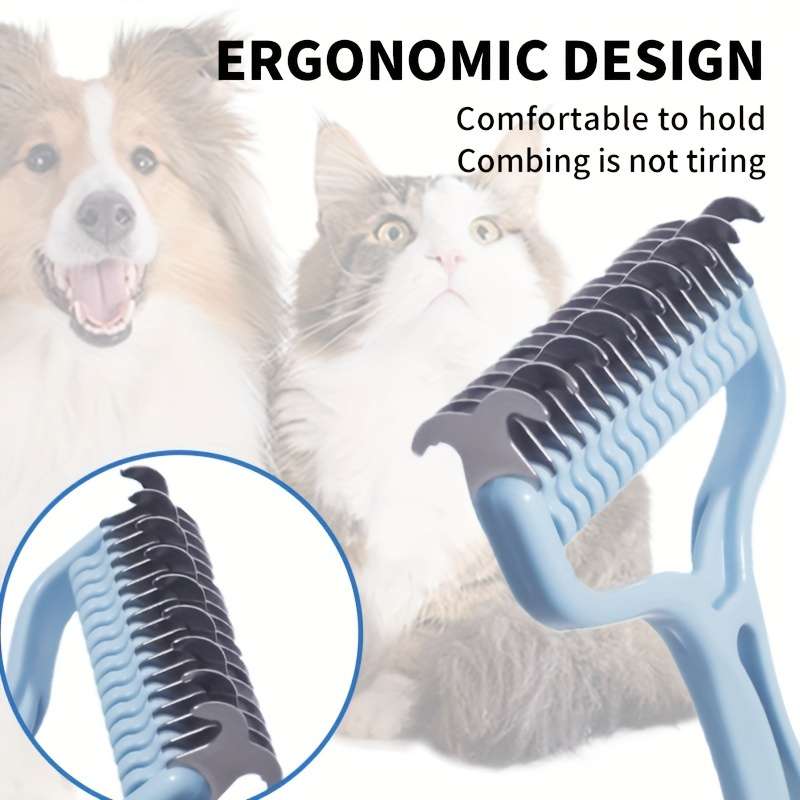 1pc Orange Size S 11Add6 Teeth Pet Comb