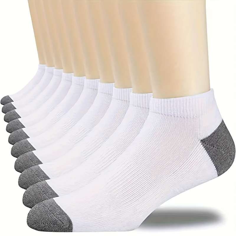 10 Pairs Gray One Size High Elastic Socks