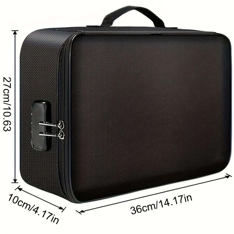Lockable Document Bag With Money Pocket