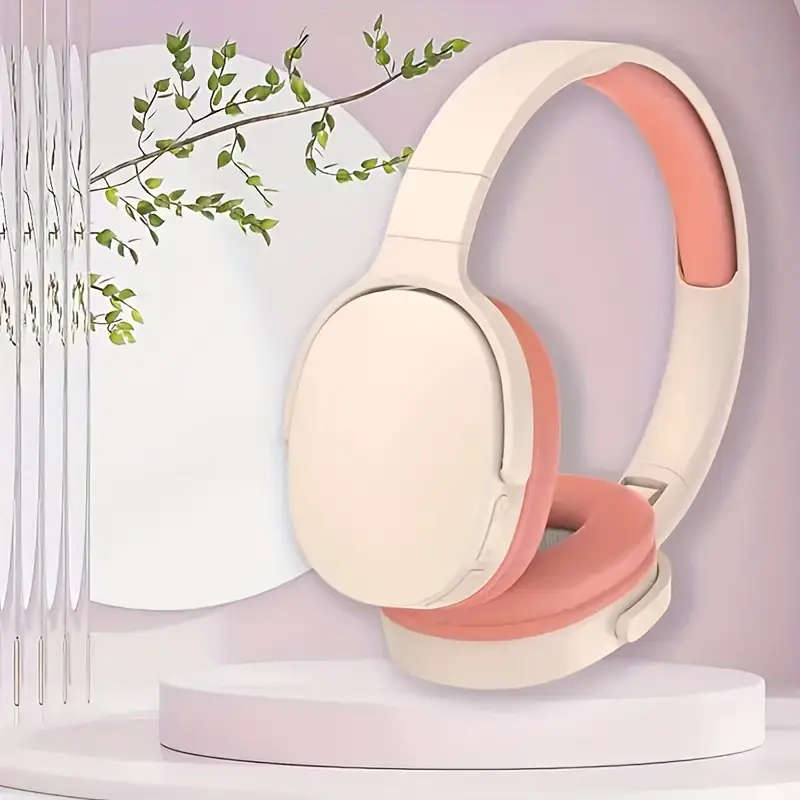 Over-Ear Wireless Headphones With Active Noise Cancellation And Built-In Microphone