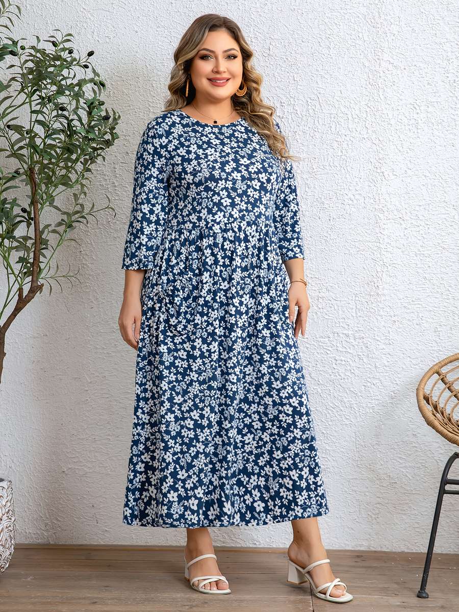 Women S Dress Color Blue Size 5Xl