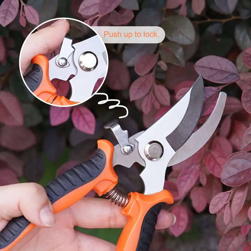 5pcs Ergonomic Garden Tool Set with Stainless Steel Pruning Shears High-Quality Blades Storage Bag P