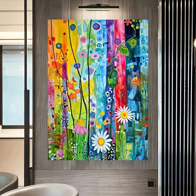 1000pcs Floral Jigsaw Puzzle for Adults Vibrant Mixed Colors with Exquisite Cutting